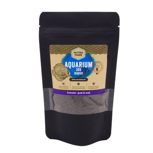 Nutramare Aquarium360 Diskus Diskusfutter Granulat 250 ml proteinreich