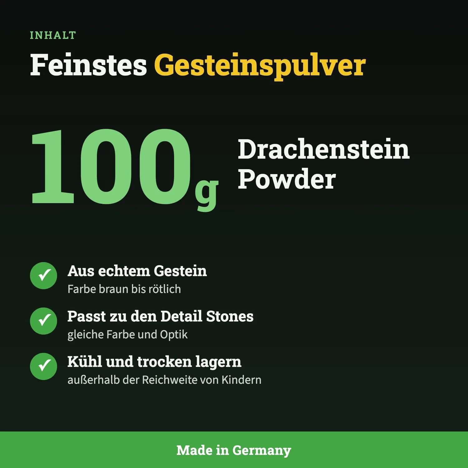 GarnelenTv Detail Powder Drachenstein Pulver 100g braun-rot