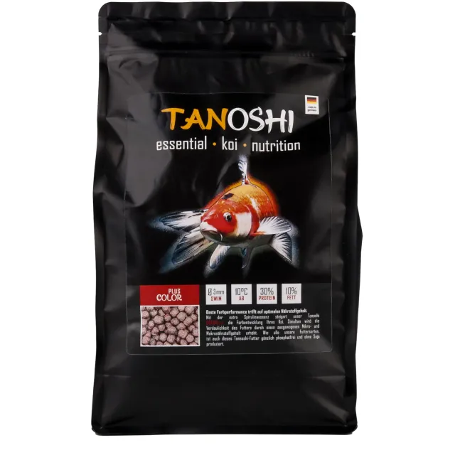 Tanoshi Color Plus Koifutter 1,2 kg 3mm Spirulina