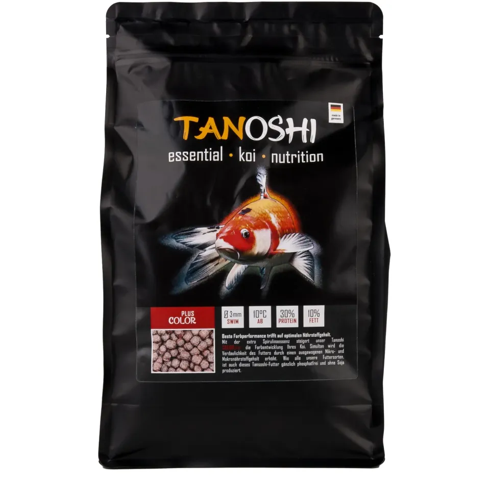 Tanoshi Color Plus Koifutter 1,2 kg 3mm Spirulina