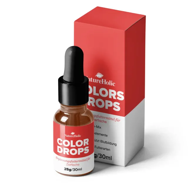 NatureHolic Color Drops Fischfutter-Zusatz 30 ml Carotin