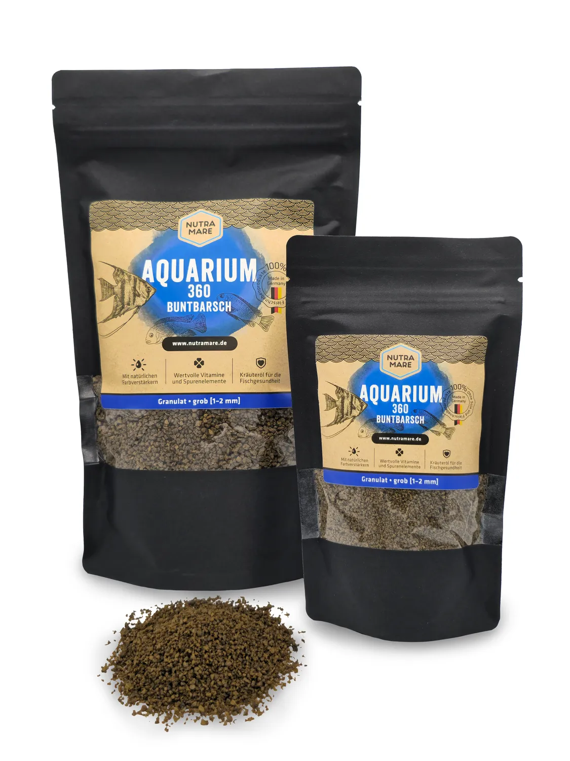 Nutramare Aquarium360 Buntbarsch Granulat 750 ml grob