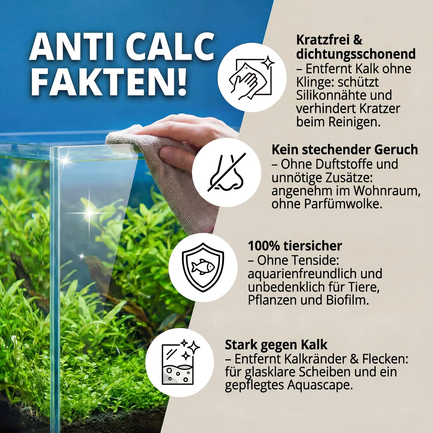 NatureHolic CleanLine Kalkreiniger Aquarium 250ml