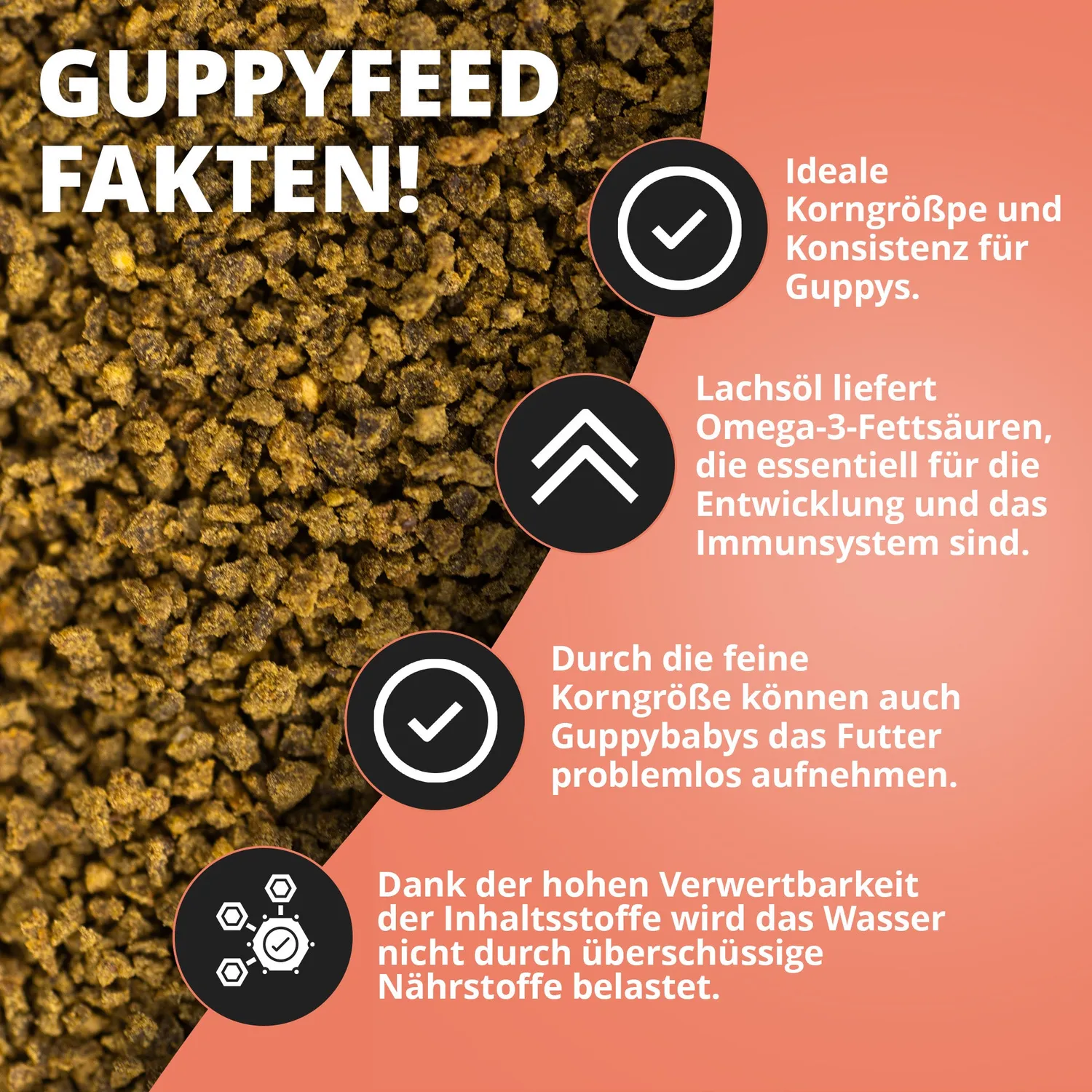 NatureHolic Guppyfeed Guppyfutter 30 g 0,5 mm Softgranulat