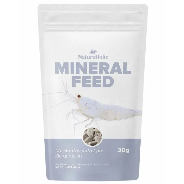 NatureHolic Mineralfeed Garnelenfutter 30 g Mineralien calciumreich
