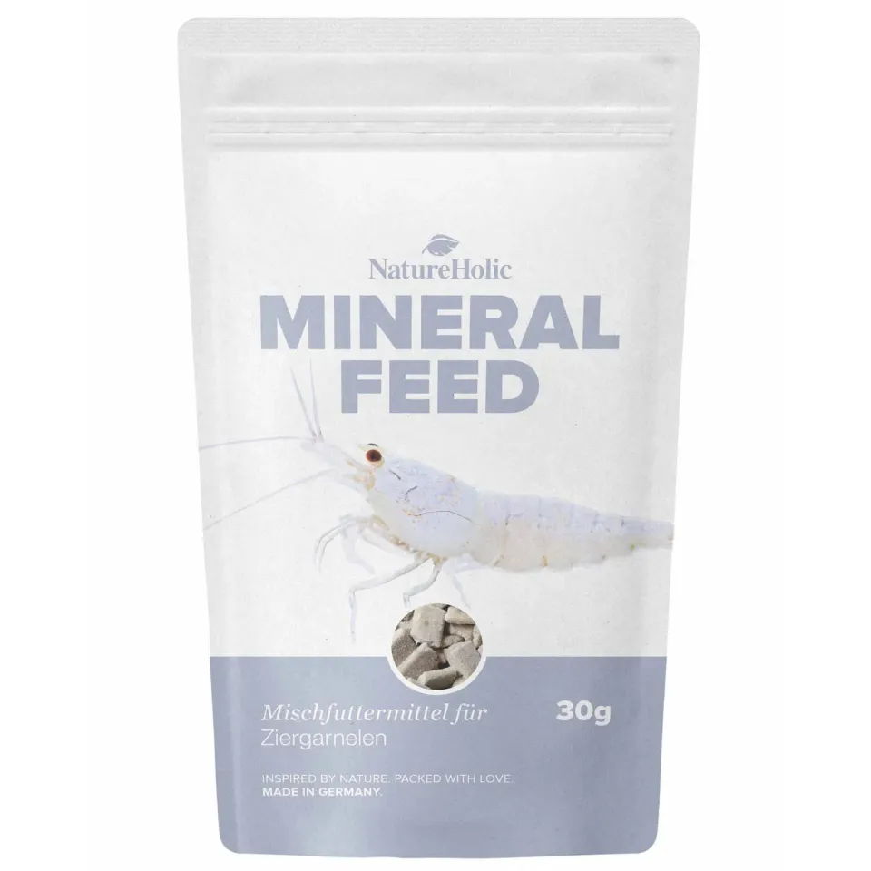 NatureHolic Mineralfeed Garnelenfutter 30 g Mineralien calciumreich