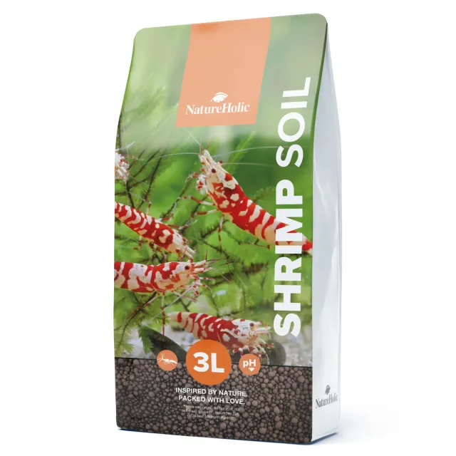 NatureHolic Shrimp Soil Aquarium Bodengrund 3 Liter ph-senkend