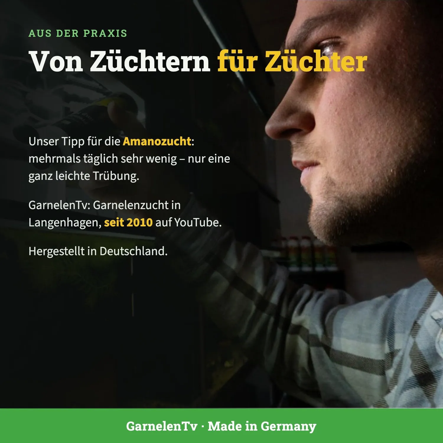 GarnelenTv Premium Spirulina Pulver Garnelenfutter 25g fein