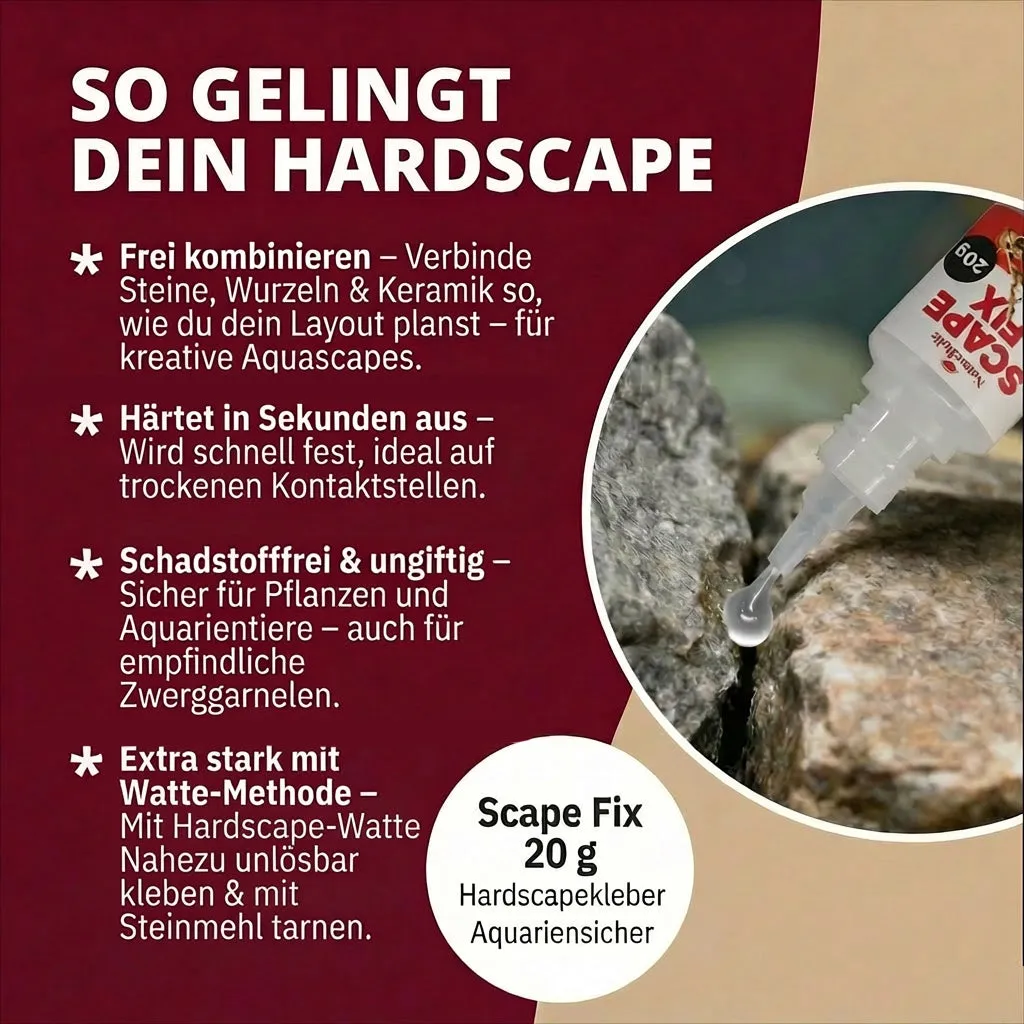 NatureHolic Scape Fix Hardscapekleber 20 g transparent