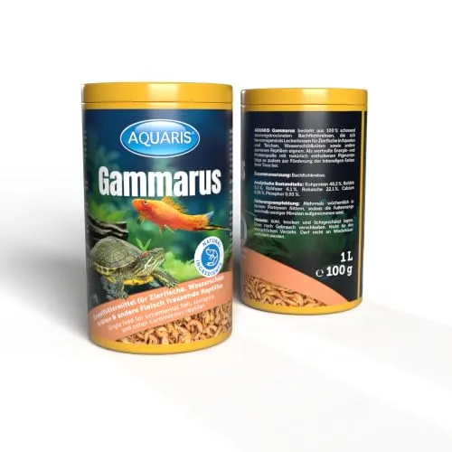 Aquaris Gammarus Fischfutter 100 g getrocknete Bachflohkrebse