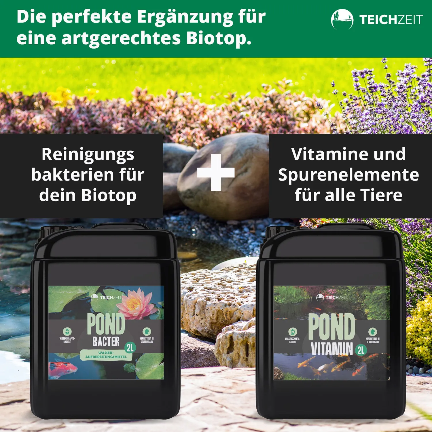Teichzeit Pond Bacter Teichstarter Bakterien 2 Liter flüssig