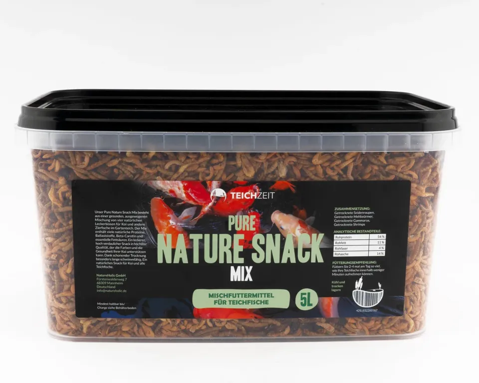 Teichzeit Pure Nature Snacks Teichfutter-Mix 5000 ml