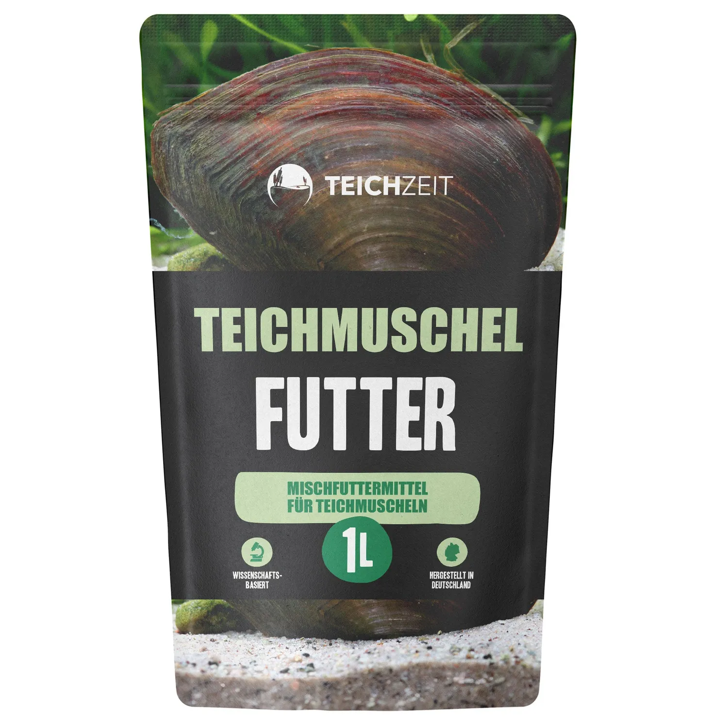 Teichzeit Teichmuschel Futter Teichmuscheln 500 g mikronisiert