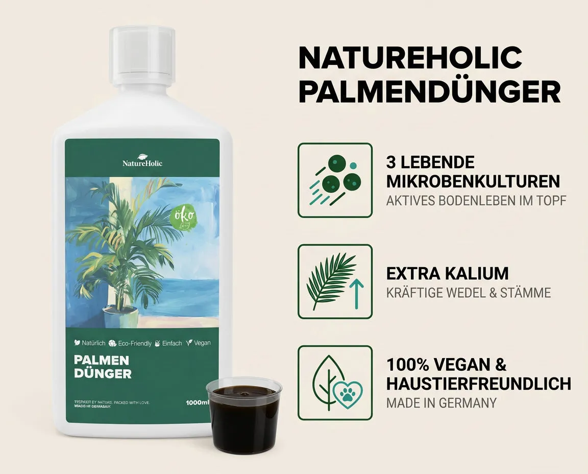 NatureHolic Palmendünger Flüssigdünger 1000 ml vegan