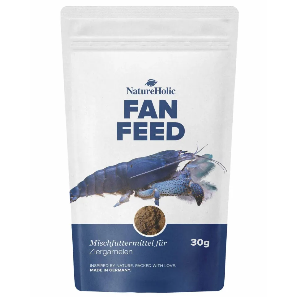 NatureHolic Fächerfeed Fächergarnelenfutter Staubfutter 30 g