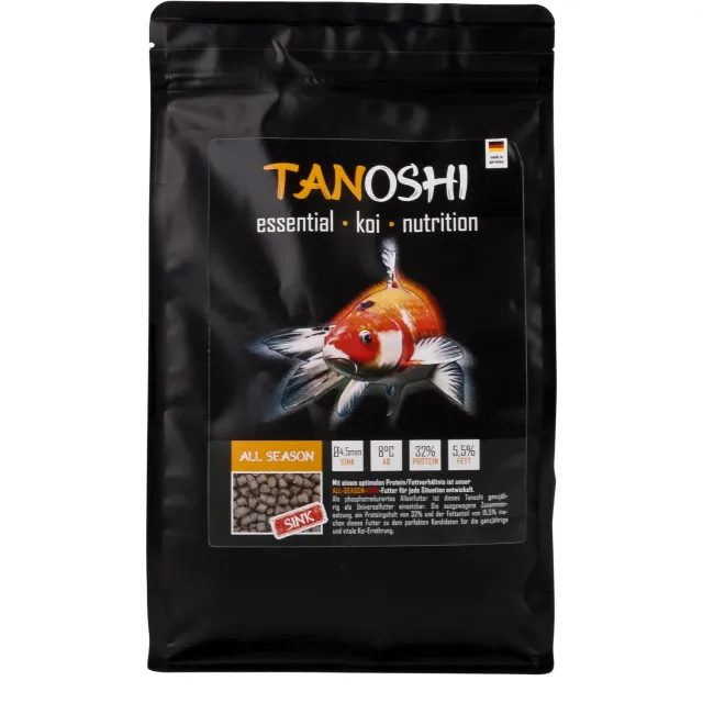 Tanoshi All Season Sink Koifutter 1,2 kg 4,5 mm sinkend