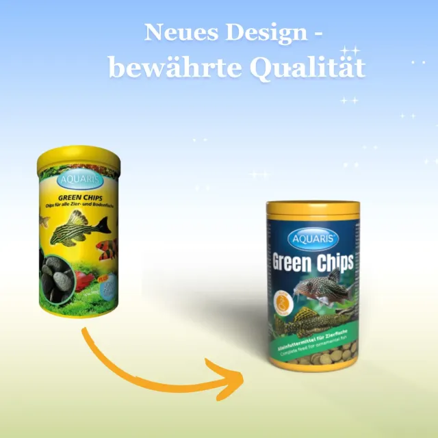 AQUARIS Green Chips Welsfutter 120 g mit Spirulina