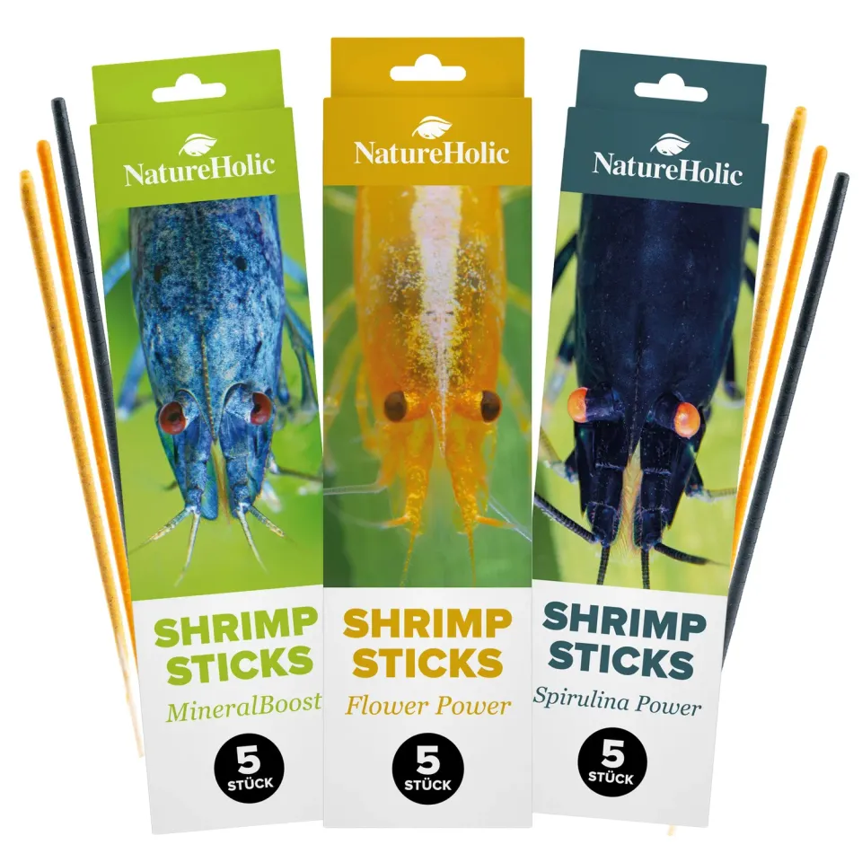 NatureHolic Garnelen Lollies Set Garnelenfutter 15 Stück Mix