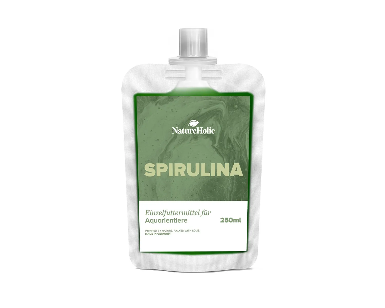 NatureHolic Spirulina Lebendkultur Aufzuchtfutter 250 ml Superfood