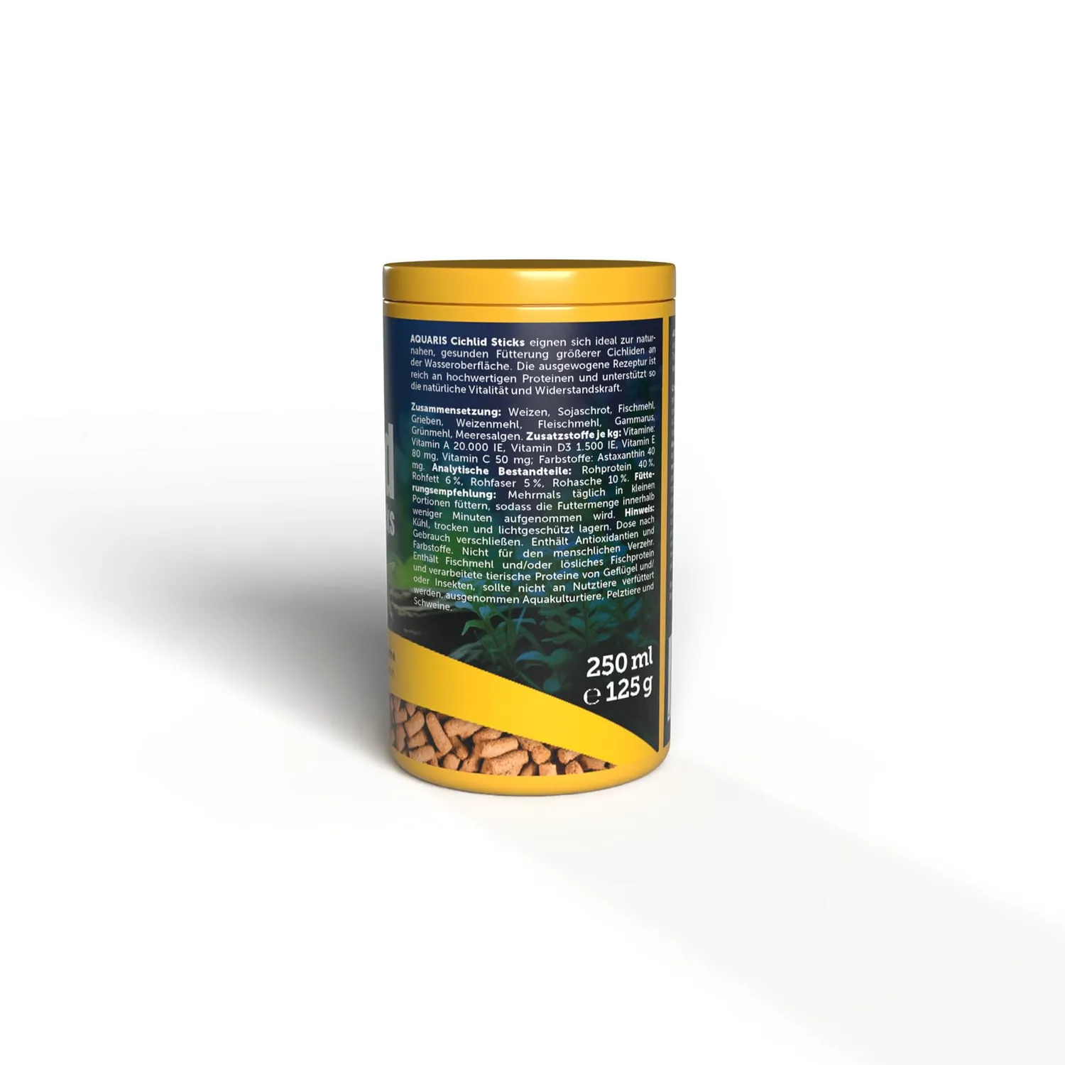 AQUARIS Cichlid Sticks Cichlidenfutter 125 g natürlich
