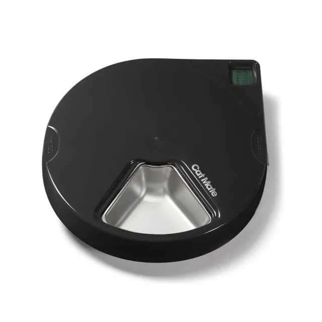 Closer Pets Cat Mate C500 Futterautomat 5x330g Edelstahl grau
