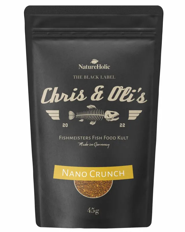 Chris und Olis Nano Crunch Nanofischfutter Granulat 45g