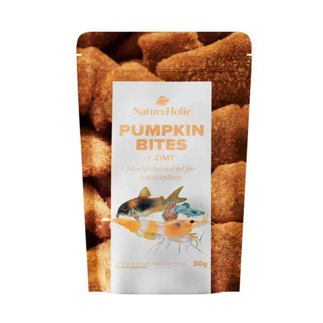 NatureHolic Pumpkin Cinnamon Bites 30g Garnelenfutter Kürbis