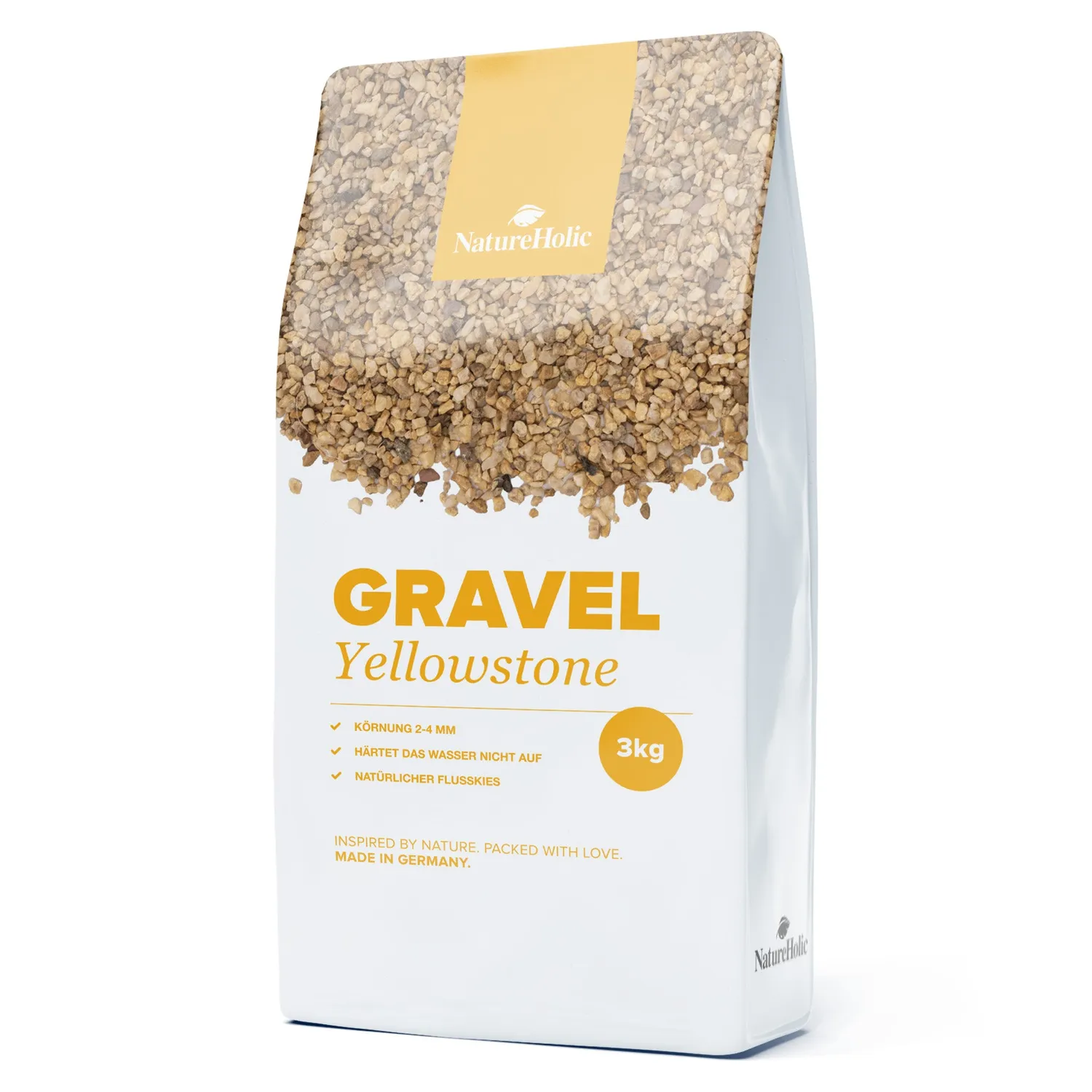 NatureHolic Naturkies Yellowstone River 3 kg 2-4 mm neutral