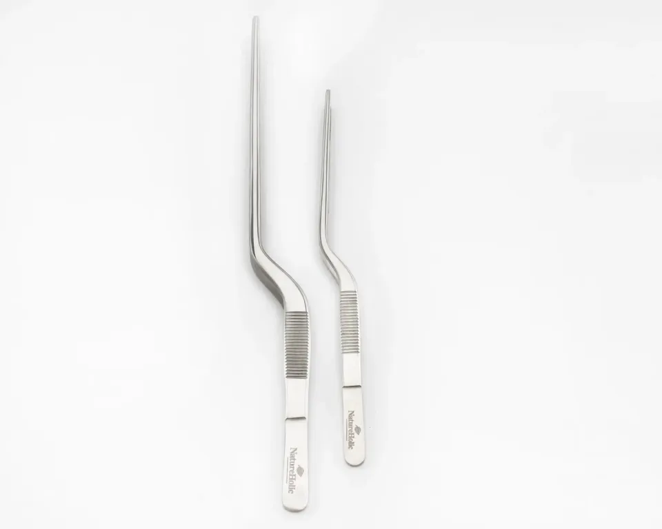 NatureHolic Pro Tweezers Curved Pinzette 20 cm gebogen