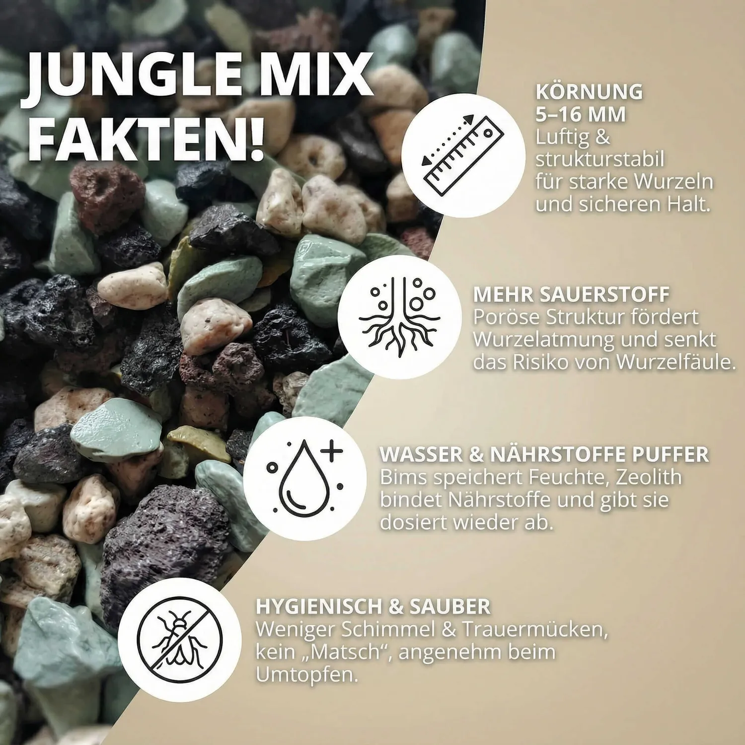 NatureHolic Jungle Mix Pflanzsubstrat mineralisch 5 Liter