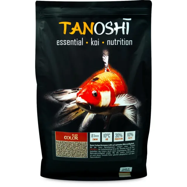 Tanoshi Color Plus Koifutter 5 kg 3 mm Spirulina schwimmend