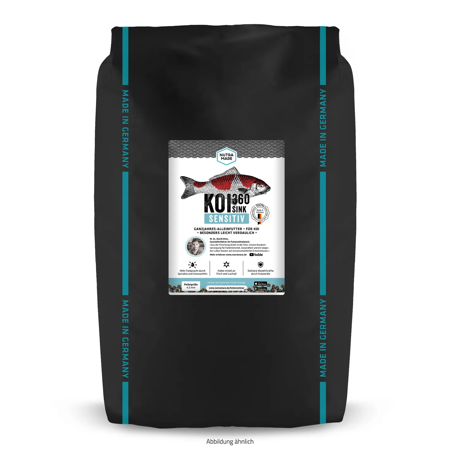 Nutramare Koi360 Sensitiv Sink Koifutter 1,2 kg 4 mm Winter