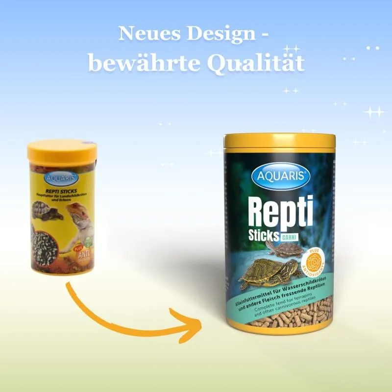 AQUARIS Repti Sticks Carni Schildkrötenfutter 320 g proteinreich