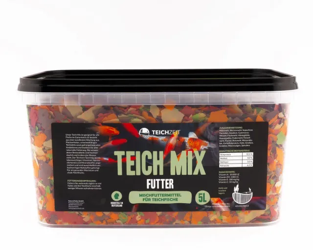 NatureHolic Teichzeit Teichmix Futter 5000 ml schwimmfähig