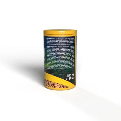 AQUARIS Cichlid Sticks Cichlidenfutter 125 g natürlich