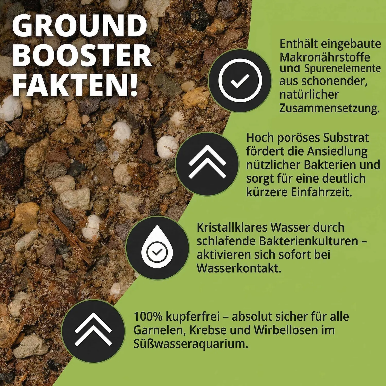 NatureHolic GroundBooster Nährboden Aquarium Bentonit+Nährstoffe