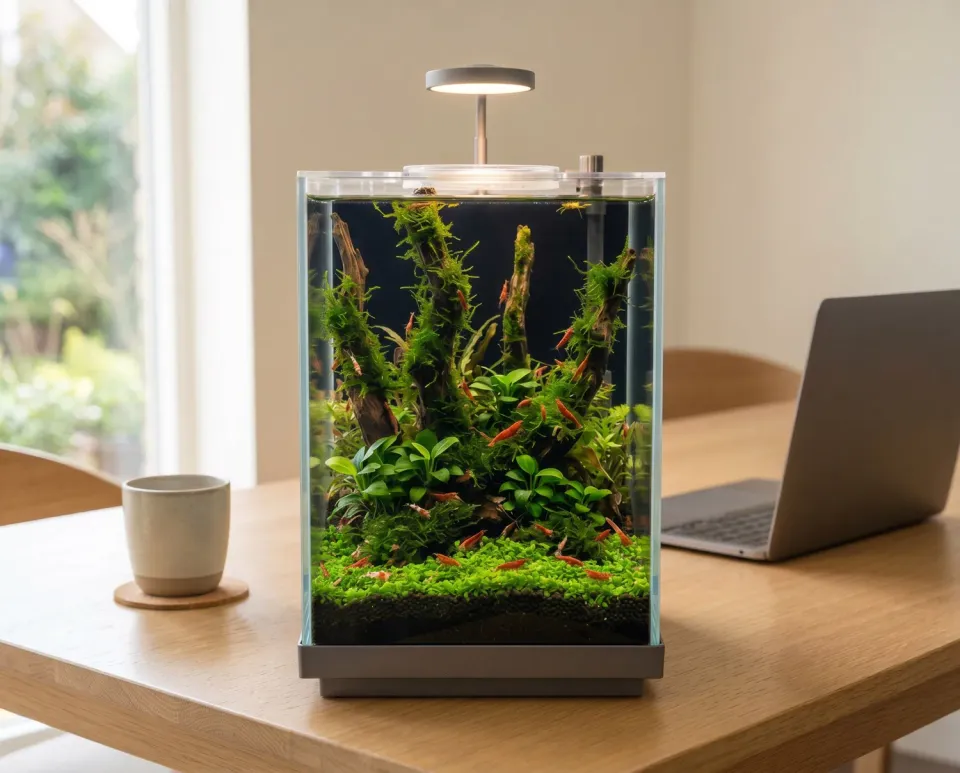 NatureHolic Shrimp Base Garnelenaquarium Komplettset 10,8 L