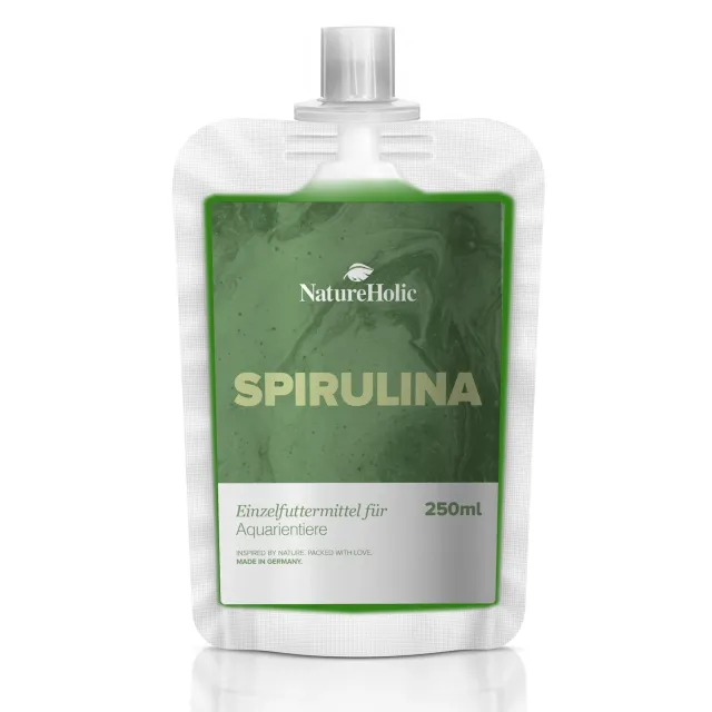 NatureHolic Spirulina Lebendkultur Aufzuchtfutter 250 ml Superfood