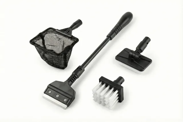 NatureHolic 4in1 Multitool Aquarium Toolset Kescher Klinge 4-teilig