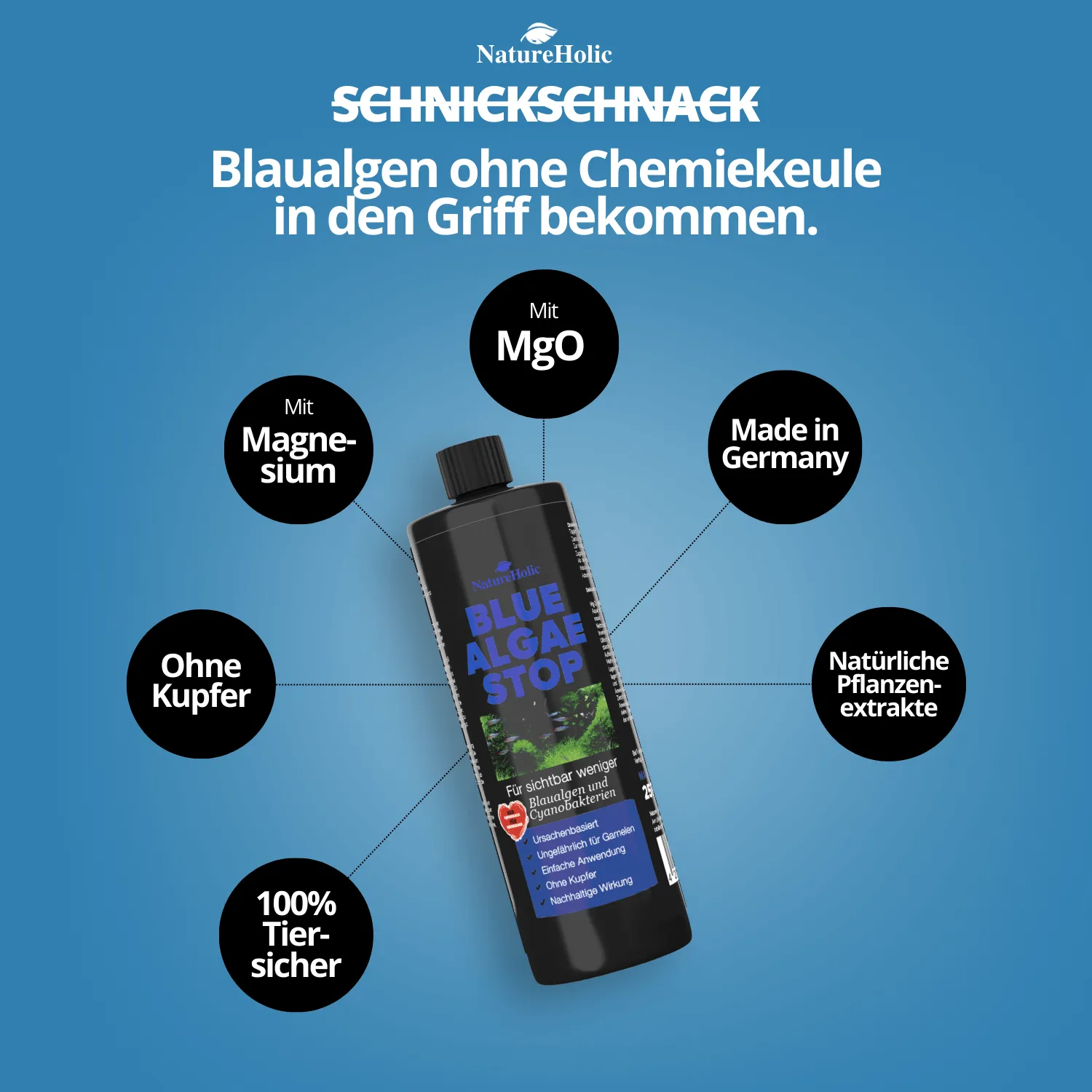 NatureHolic Blue Algae Stop Blaualgenentferner 250 ml
