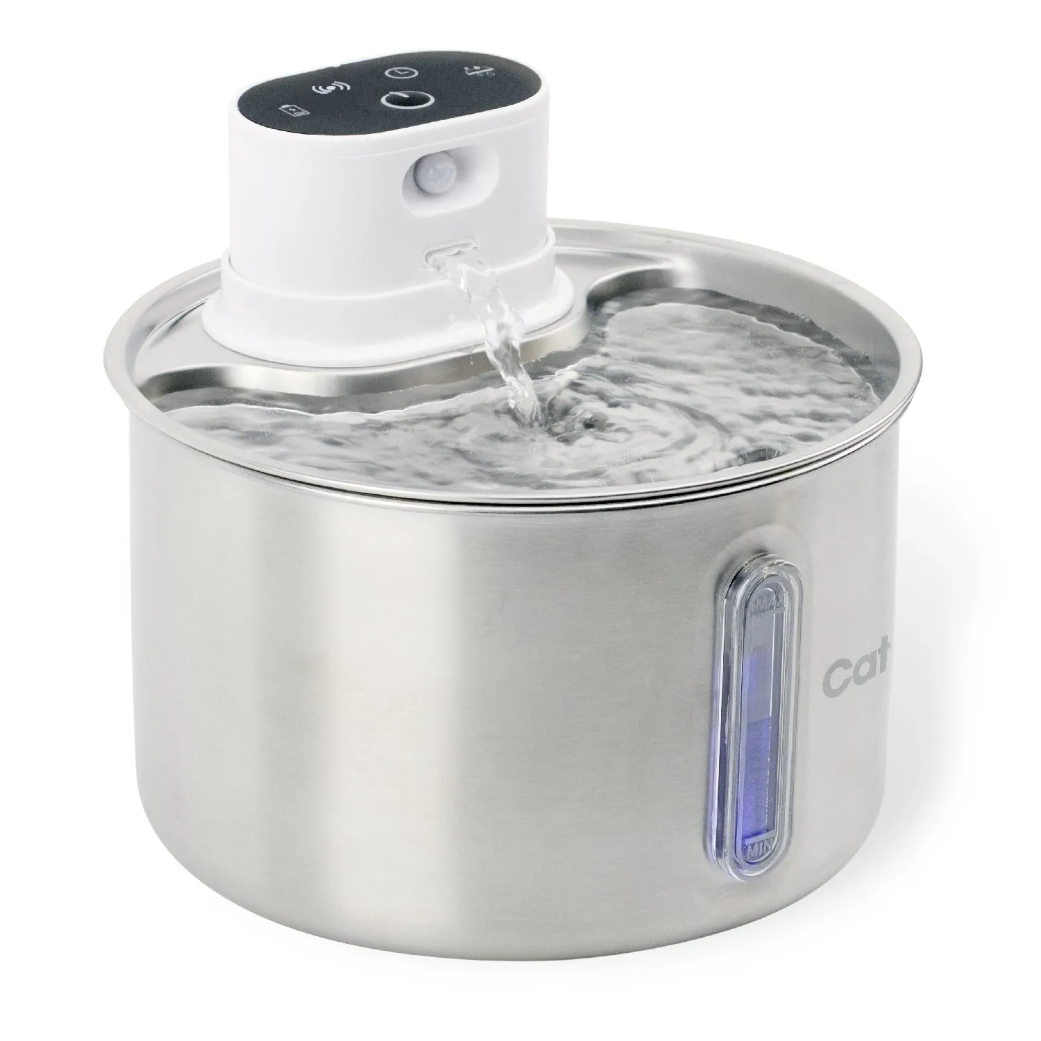 Closer Pets Cat Mate Trinkbrunnen Edelstahl 2,2 Liter kabellos