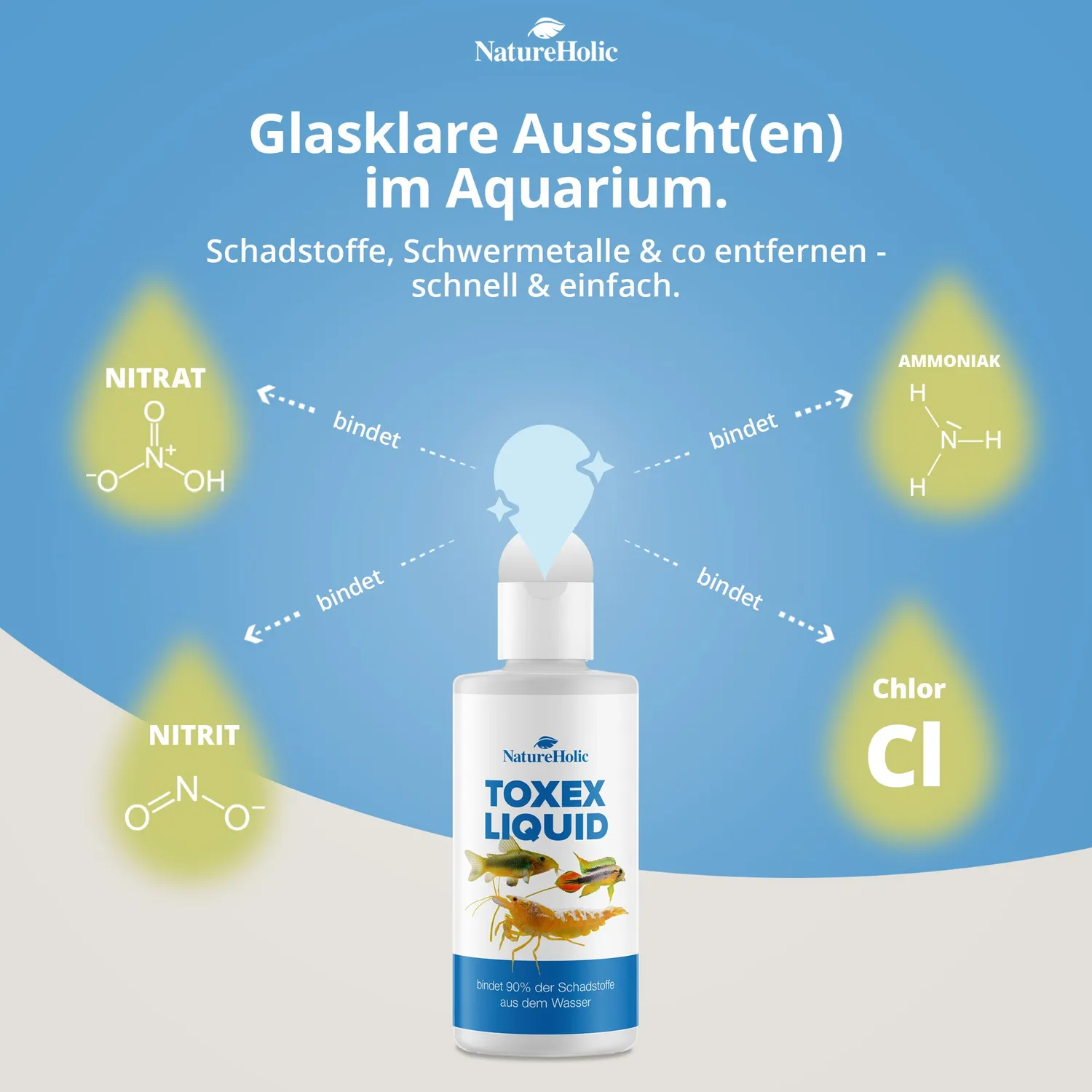 NatureHolic ToxEx Liquid Wasseraufbereiter 125 ml natürlich