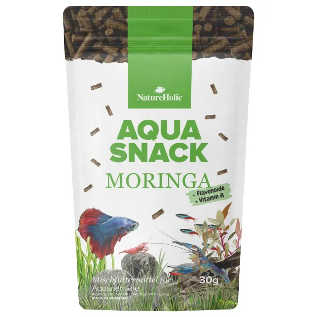NatureHolic AquaSnack Moringa Sticks Garnelenfutter 30g