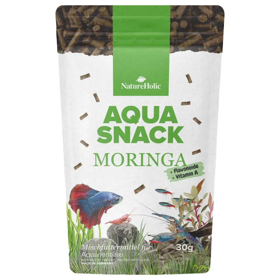 NatureHolic AquaSnack Moringa Sticks Garnelenfutter 30g