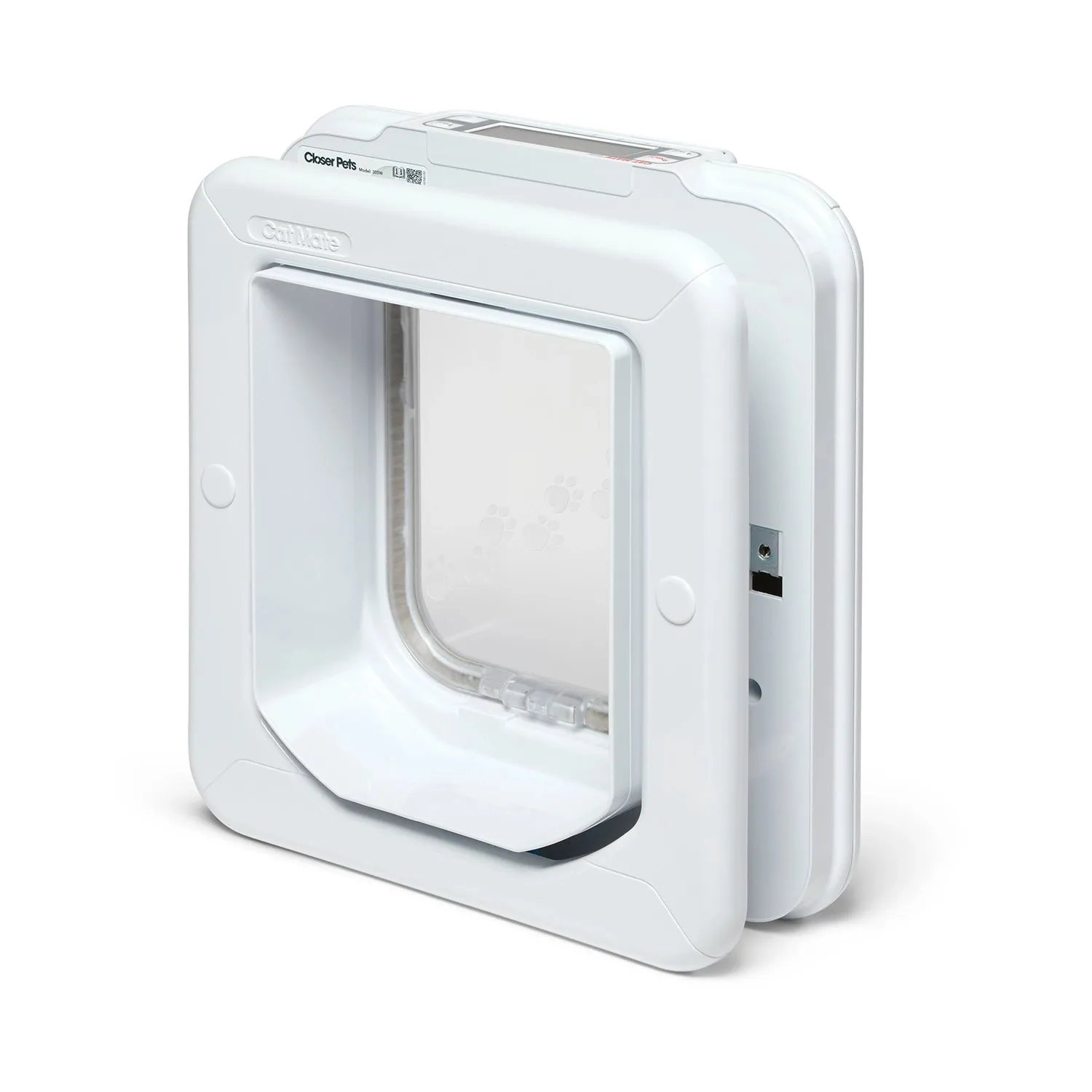 Closer Pets Cat Mate Elite 305 W Katzenklappe weiß Zeitschaltuhr