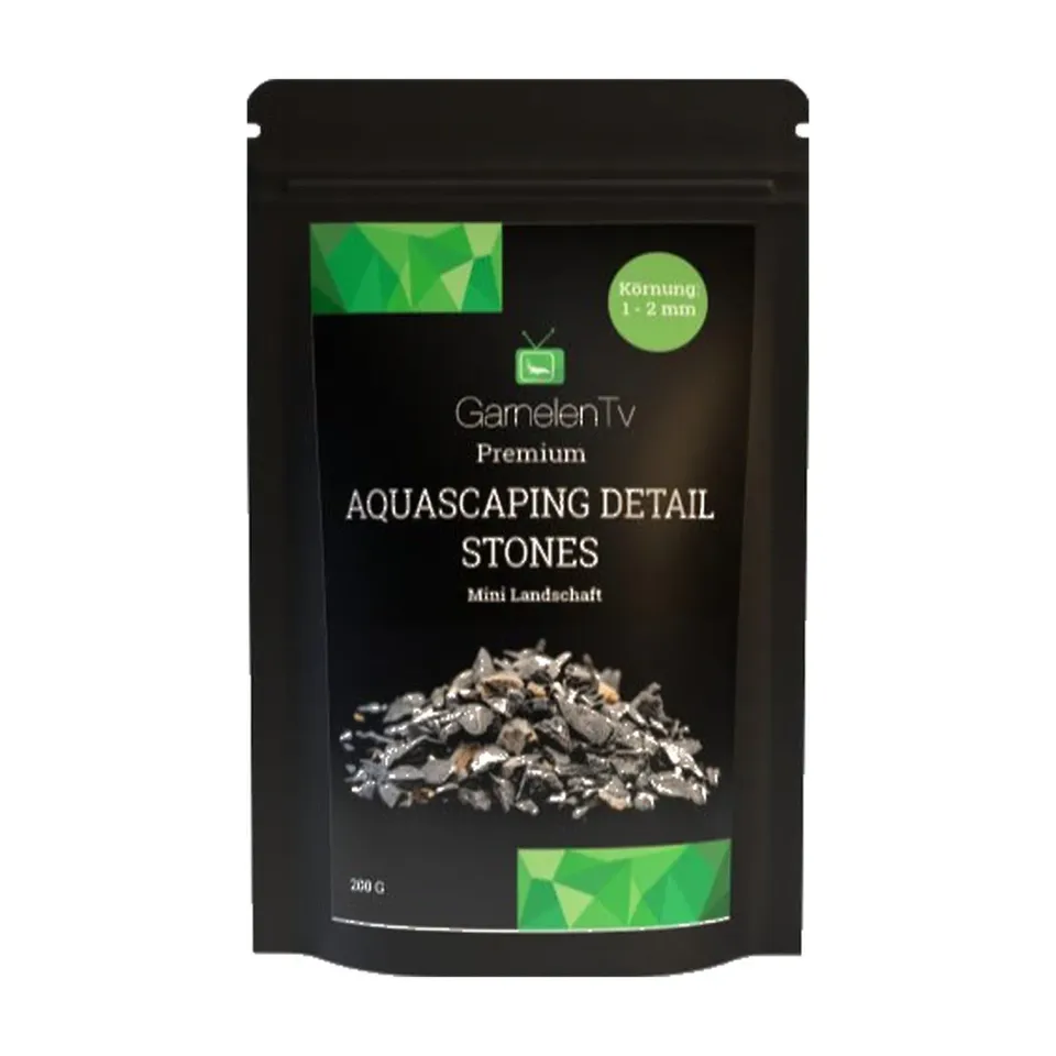 GarnelenTv Detail Stones Mini Landschaft 1-2mm Splitt 200g grau