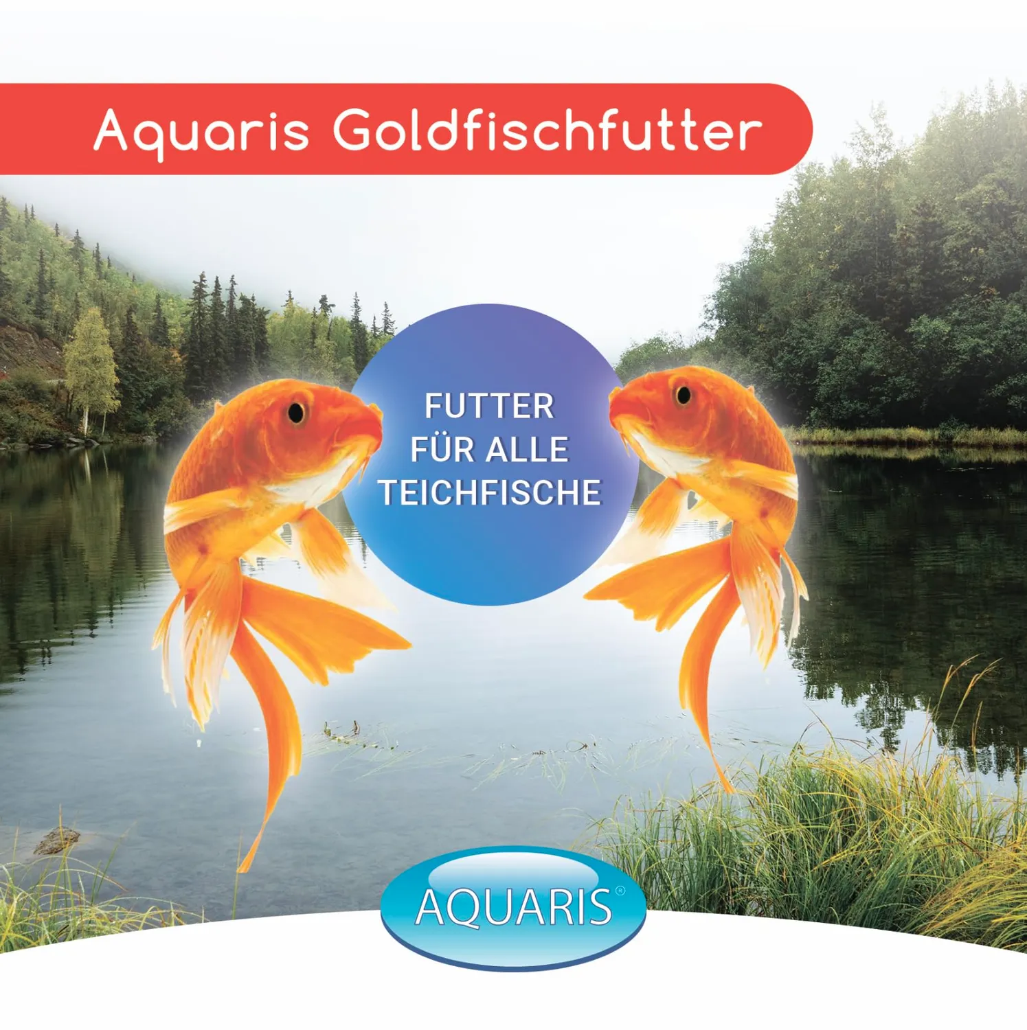AQUARIS Goldfischfutter Pellets 3 mm 500 g Astaxanthin