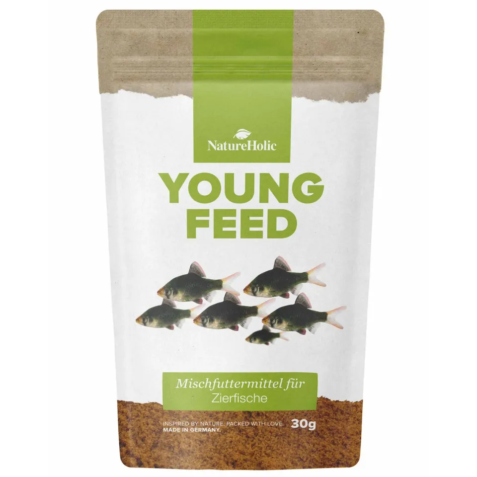 NatureHolic YoungFeed Aufzuchtfutter 30g Staubfutter Omega-3