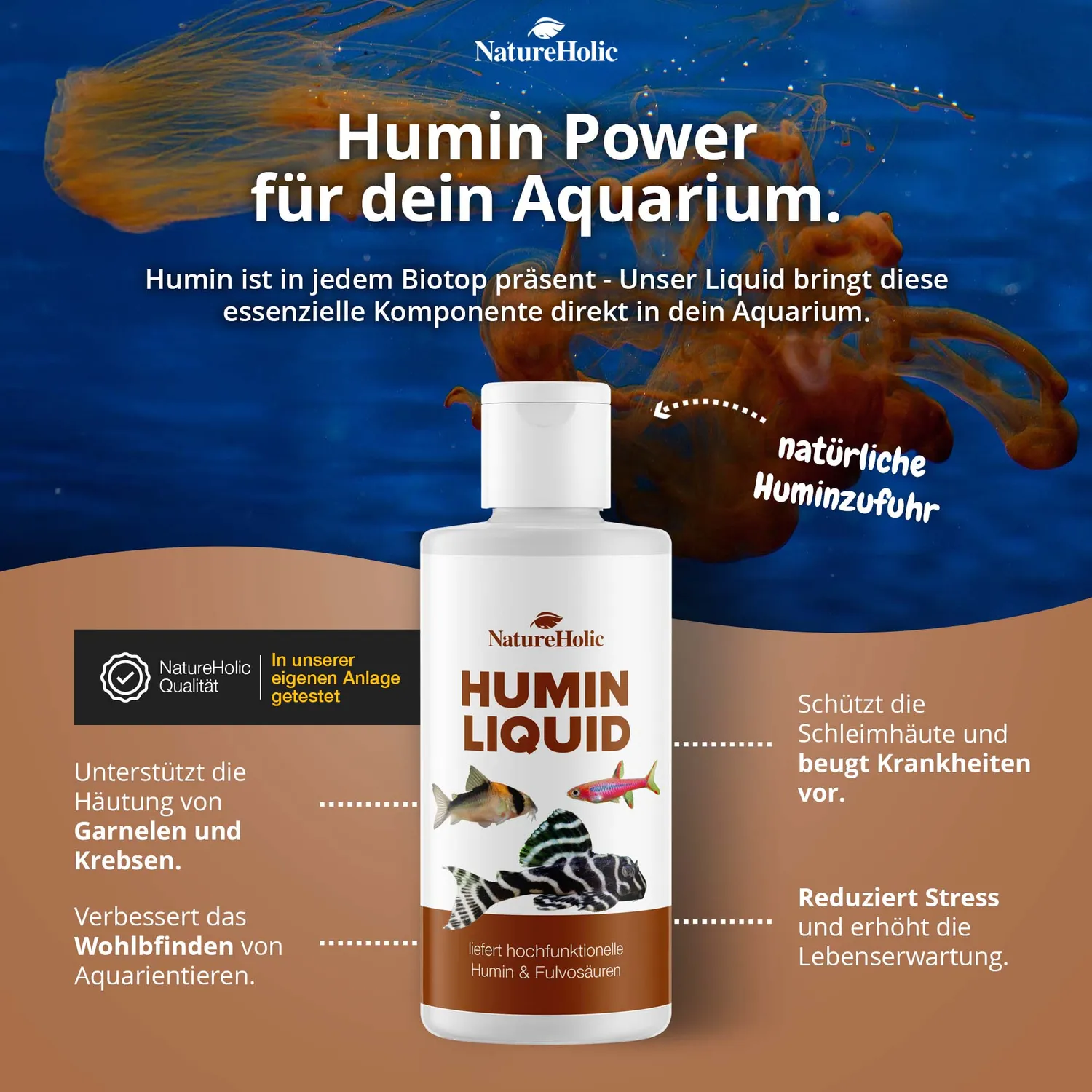 NatureHolic Crusta Humin Liquid Wasserpflege 125ml Huminstoffe
