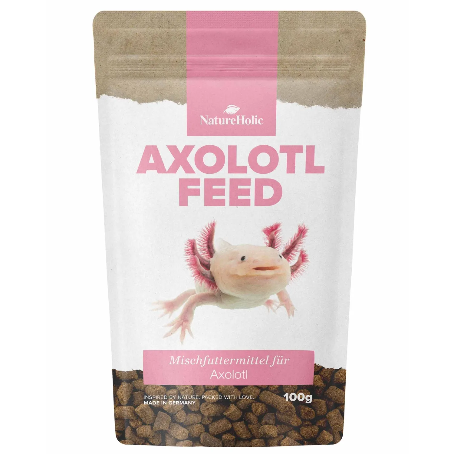 NatureHolic AxolotlFeed Spezialfutter 50g soft